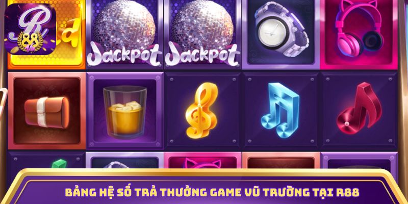 Bảng hệ số trả thưởng game Vũ Trường tại R88